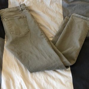 Forever 21 Olive Stretch Chinos
